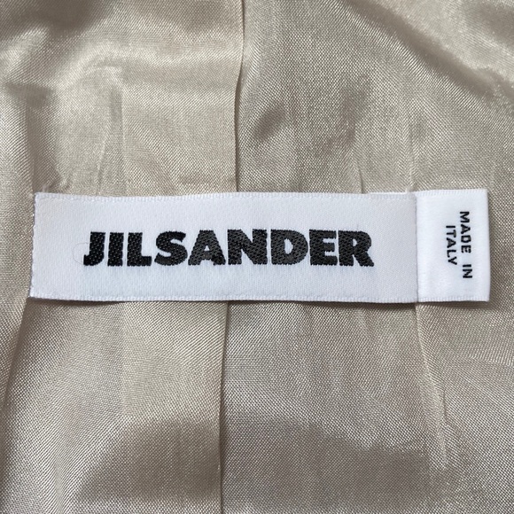 Jil Sander Trench Mac Car Coat Light Gray Lilac 36 Small - Picture 6 of 17